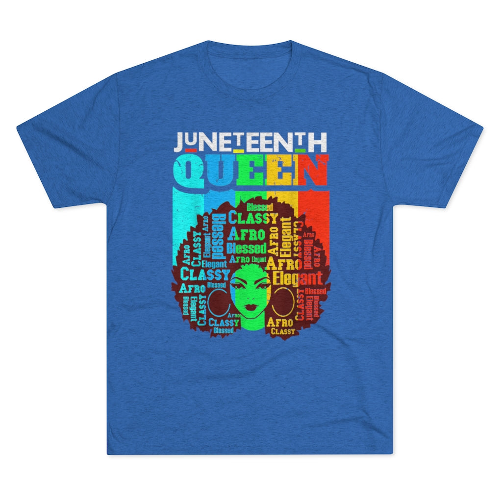 Juneteenth Queen Unisex Tri-Blend Crew Tee