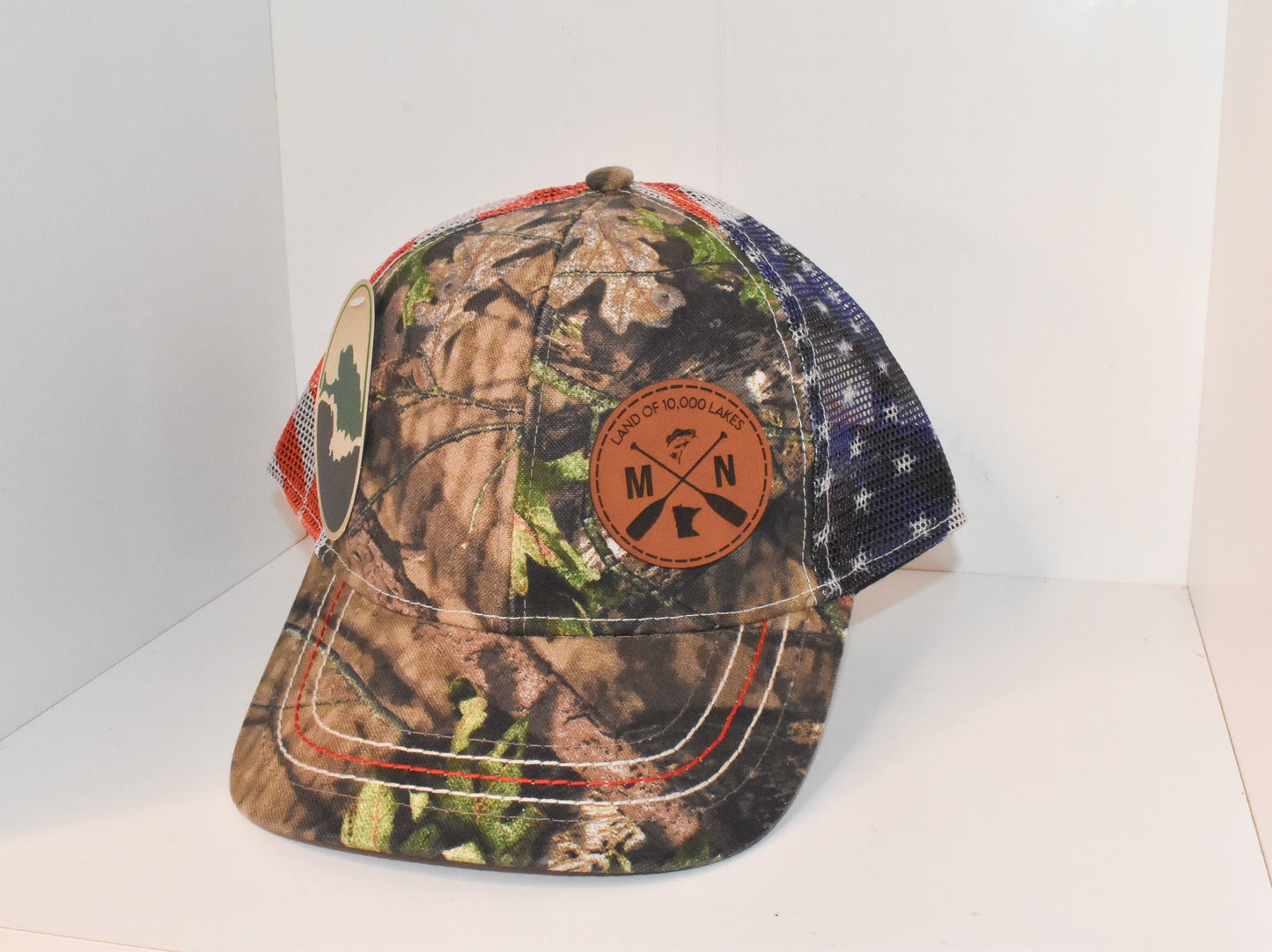 Land of 10,000 Lakes MN Leather Patch Hat