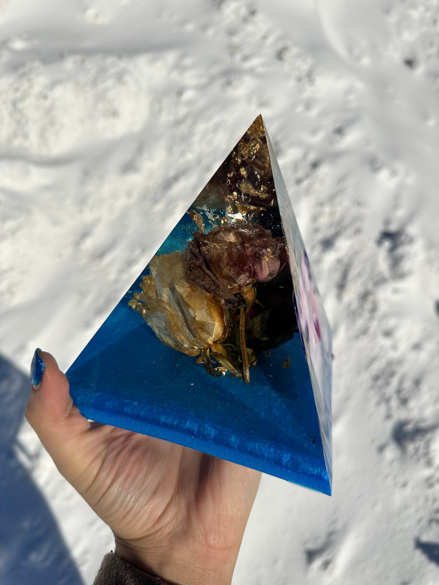 Resin Pyramid | Custom | Memorial and Wedding Pyramid