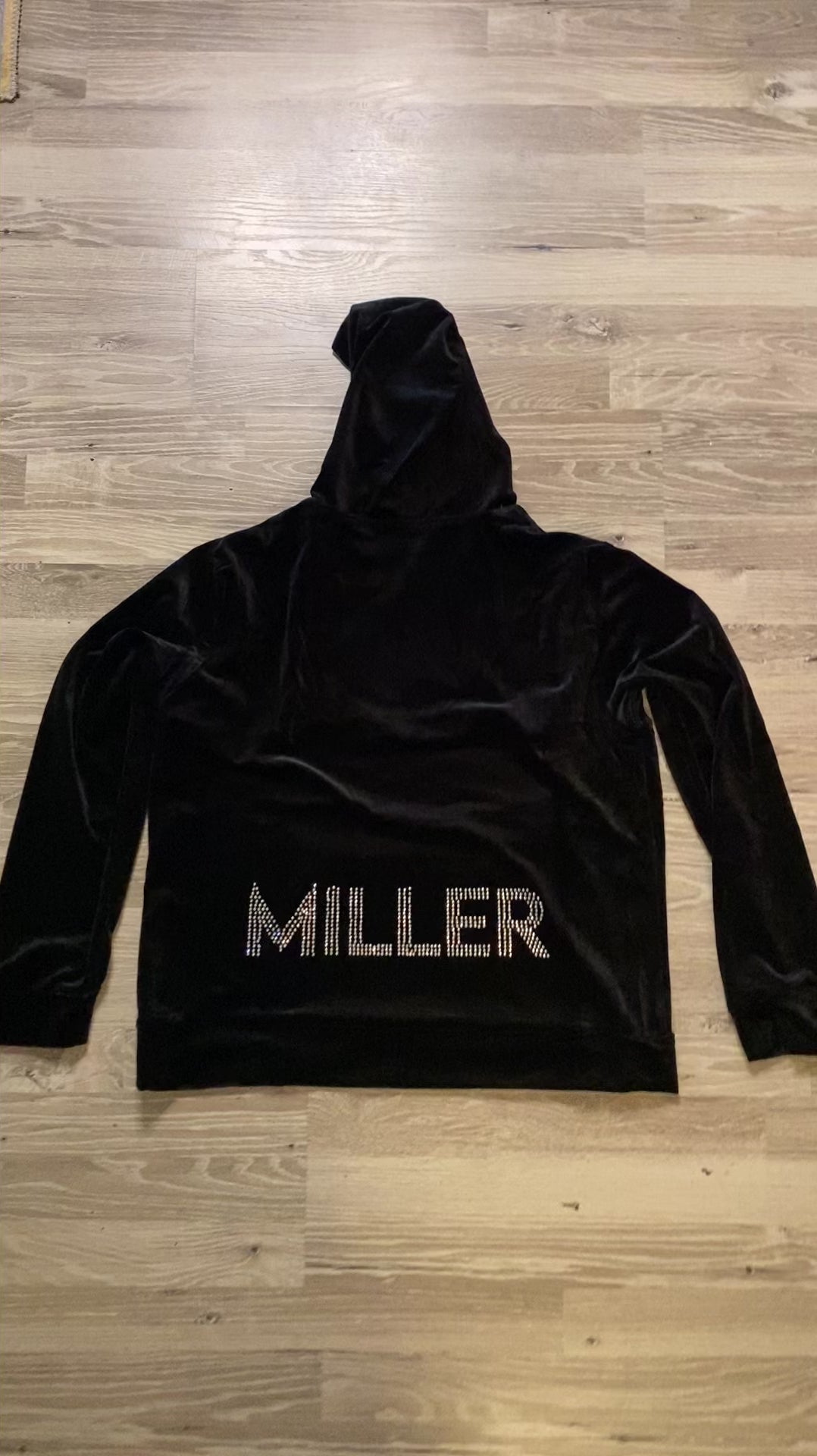 Rhinestone Velour Track Suit (Custom) – SpoilThemCreatively